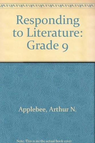 RESPONDING TO LITERATURE: ORANGE LEVEL By Arthur N. Applebee – Hardcover *Mint*