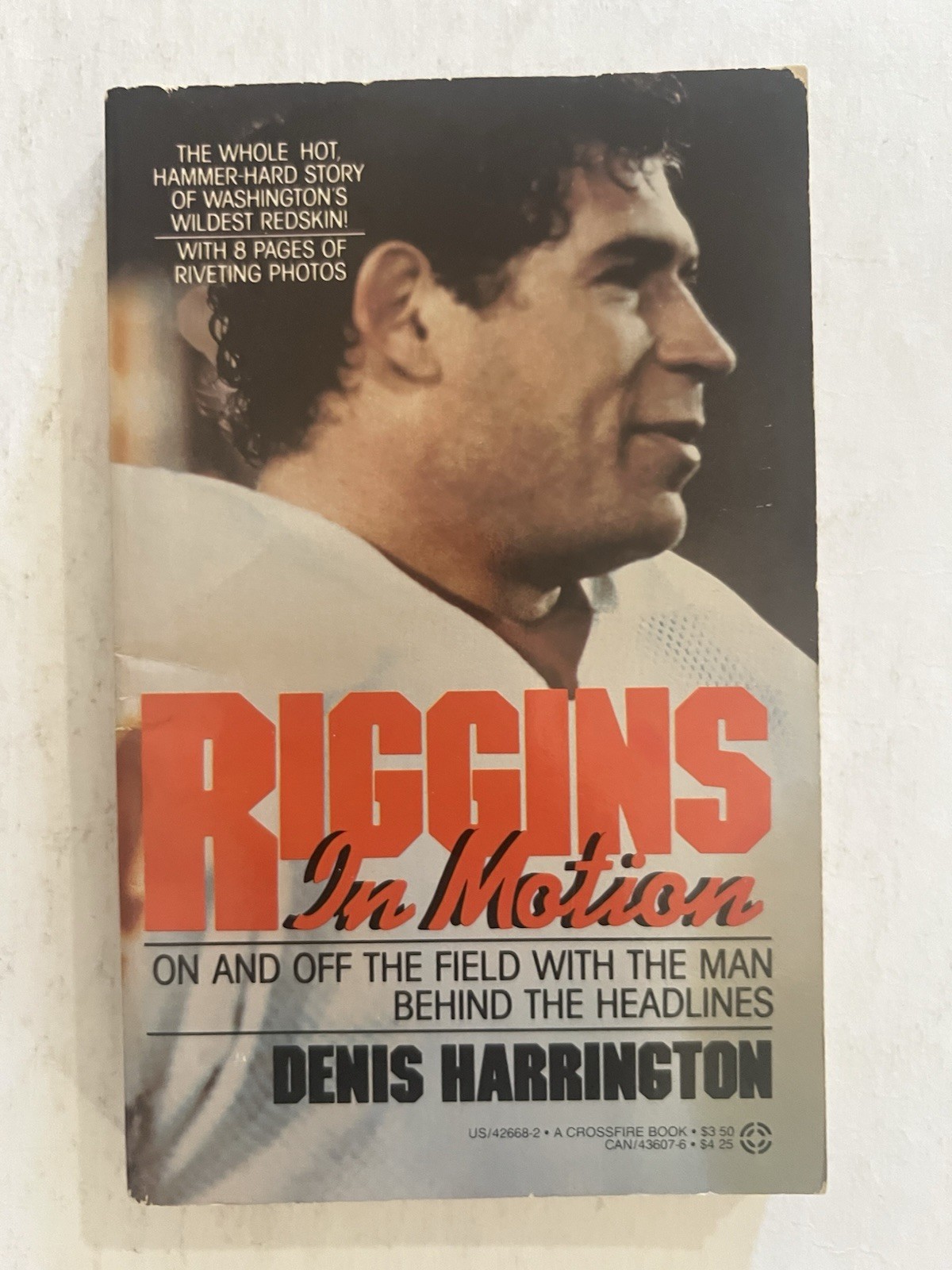 Riggins In Motion by Denis Harrington (1985 Pinnacle Books) John Riggins NFL