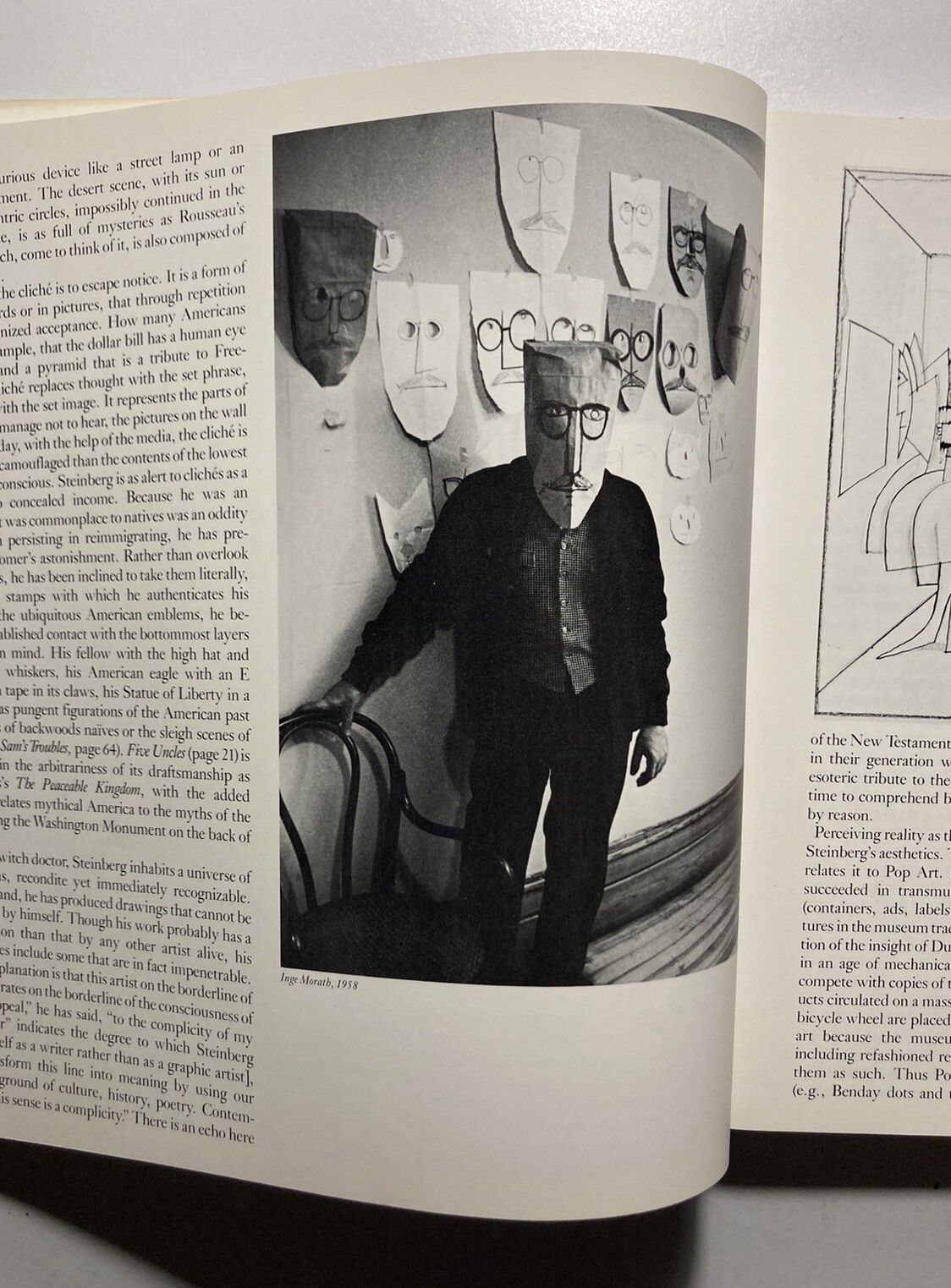 SAUL STEINBERG by Harold Rosenberg 1978 Softcover FIRST EDITION 2nd Print VG
