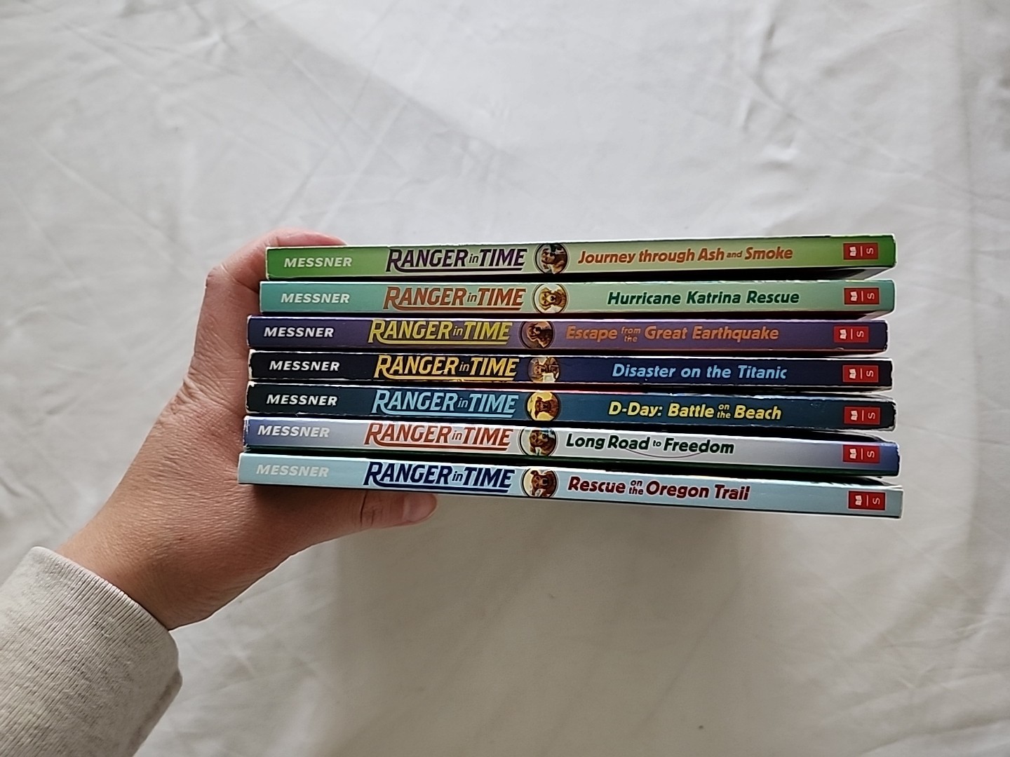 Lot Of 7 Ranger in Time Series Kate Messner Dog Time Travel History