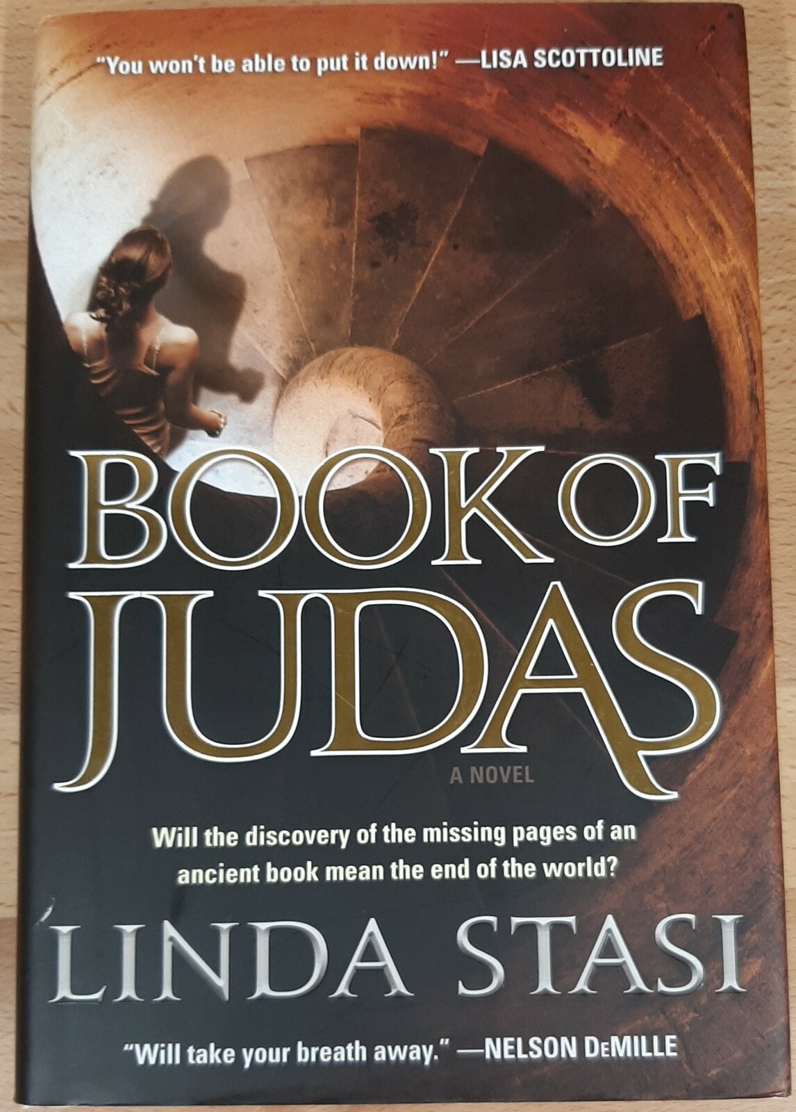 Book of Judas~Linda Stasi~381 pages~2017~1st Edition~H/C~D/J~Very Good Condition