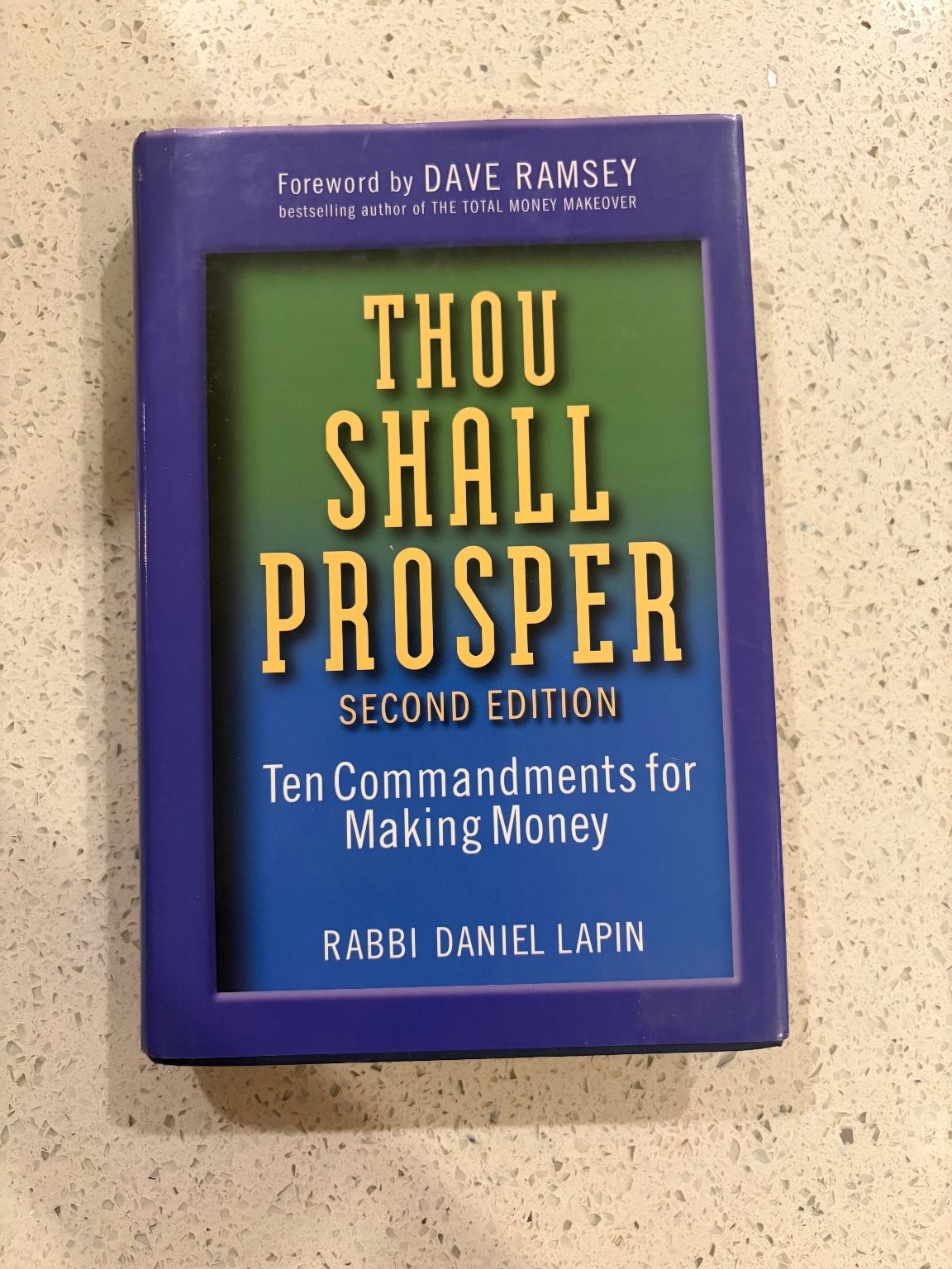 Thou Shall Prosper Rabbi Daniel Lapin 2010 2nd Ed Business Finance Dave Ramsey