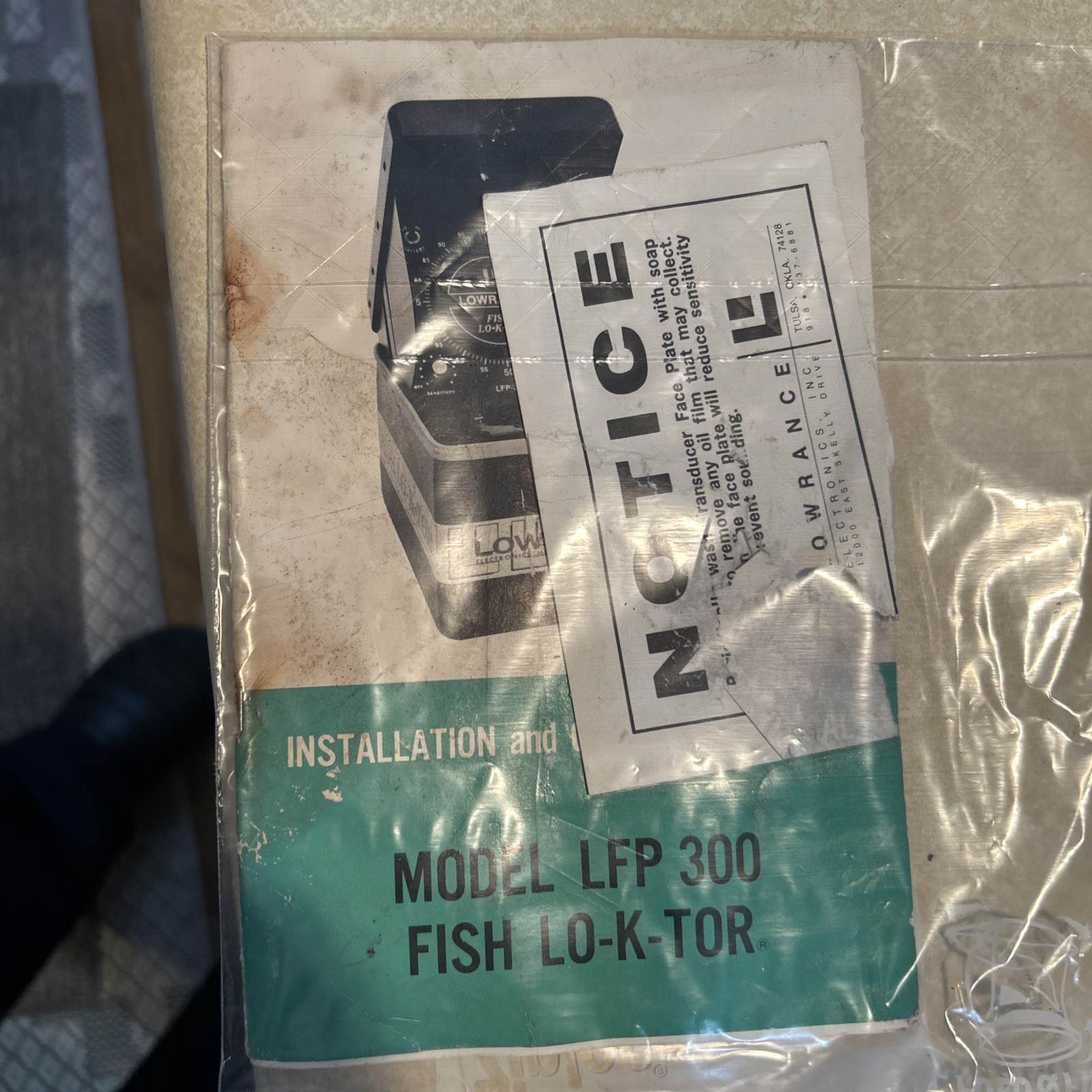 Vintage Lowrance Fish LO-K-TOR Operations Manual Booklet