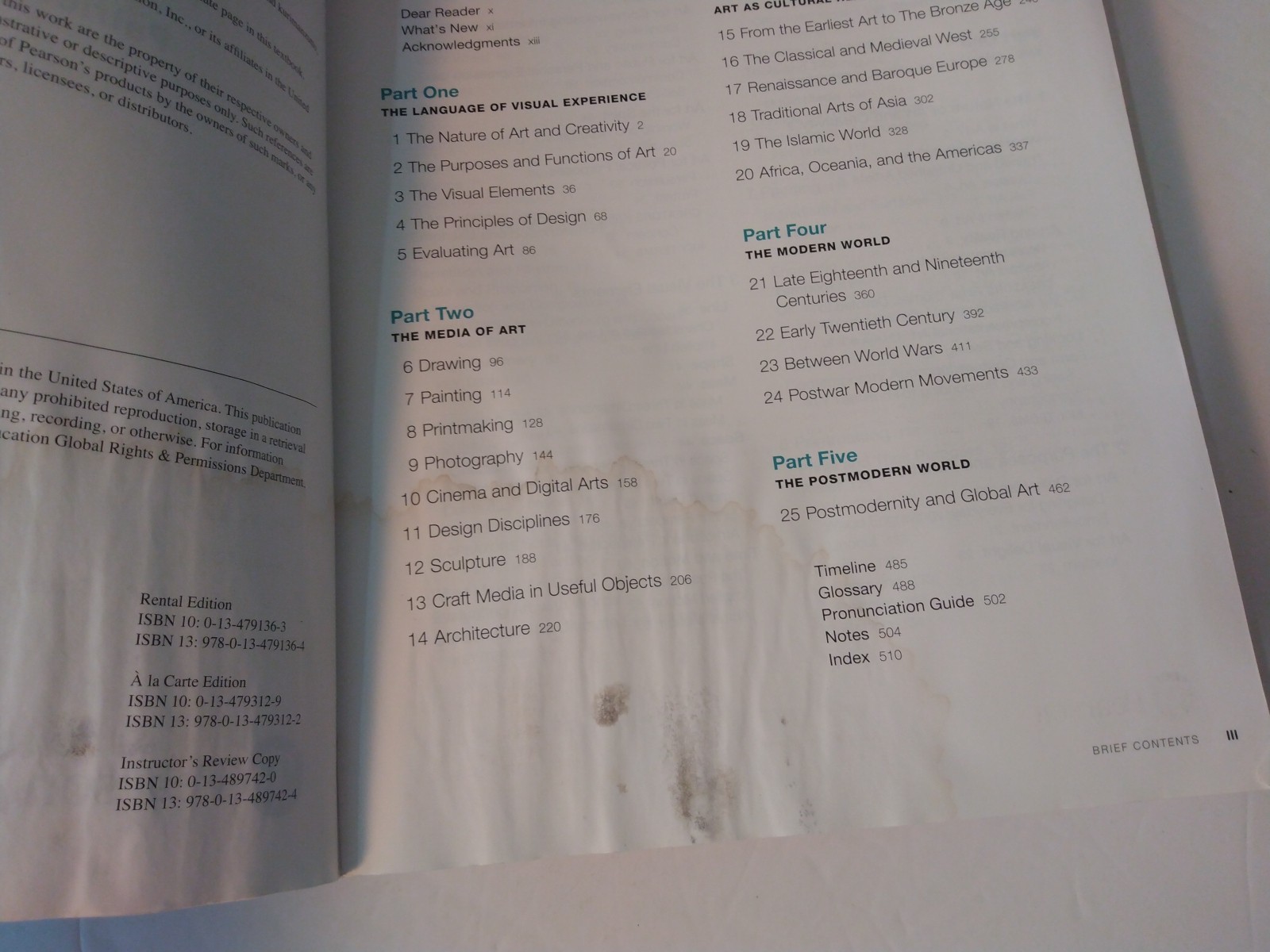 Prebles’ Artforms — Paperback Edition (12th Edition)- ACCEPTABLE Rental Edition
