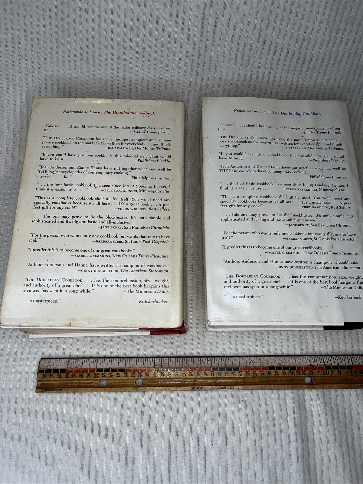 1975 The Doubleday Cookbook Complete Contemporary Cooking Volumes 1 & 2 Books
