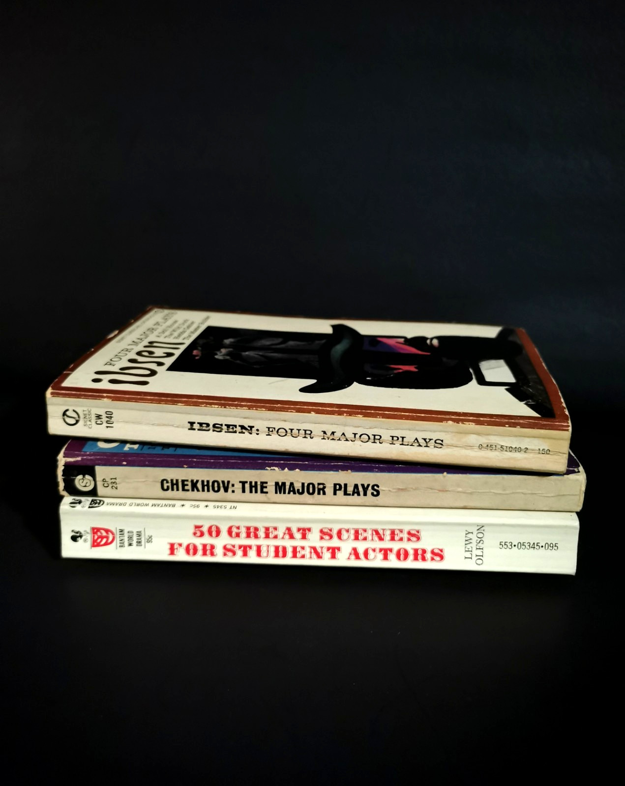 Vintage Lot of 3 Theatrical Play Books Performing Arts Paperback First Editions