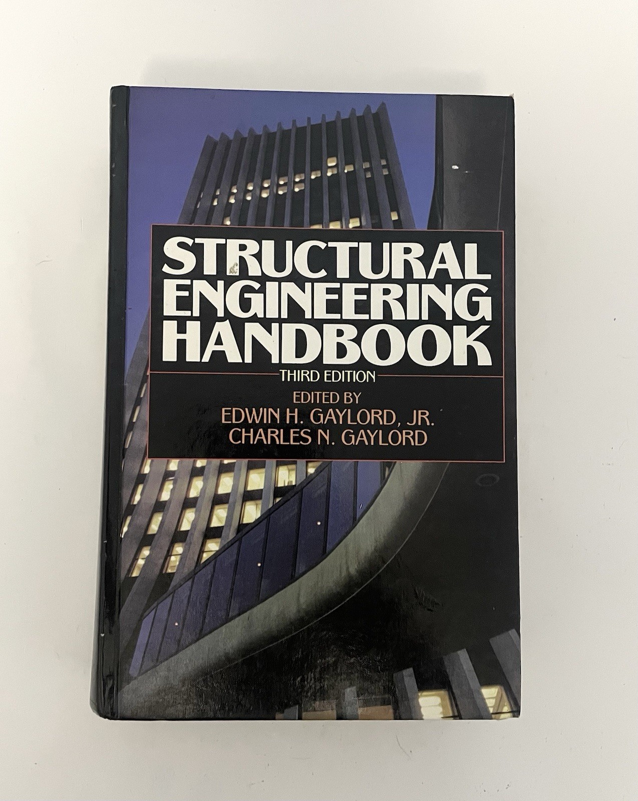 Structural Engineering Handbook by Edwin H. Gaylord Third Edition Hardcover