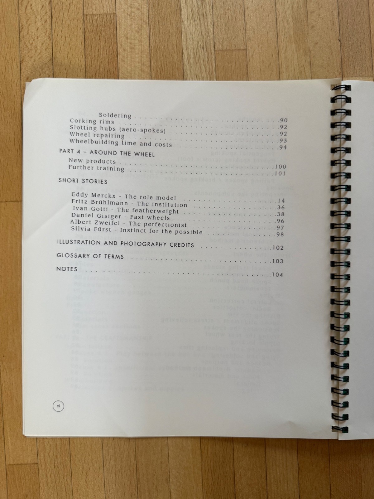 The Art of Wheelbuilding Gerd Schraner Spiral Bound Bicycle Repair Manual Guide