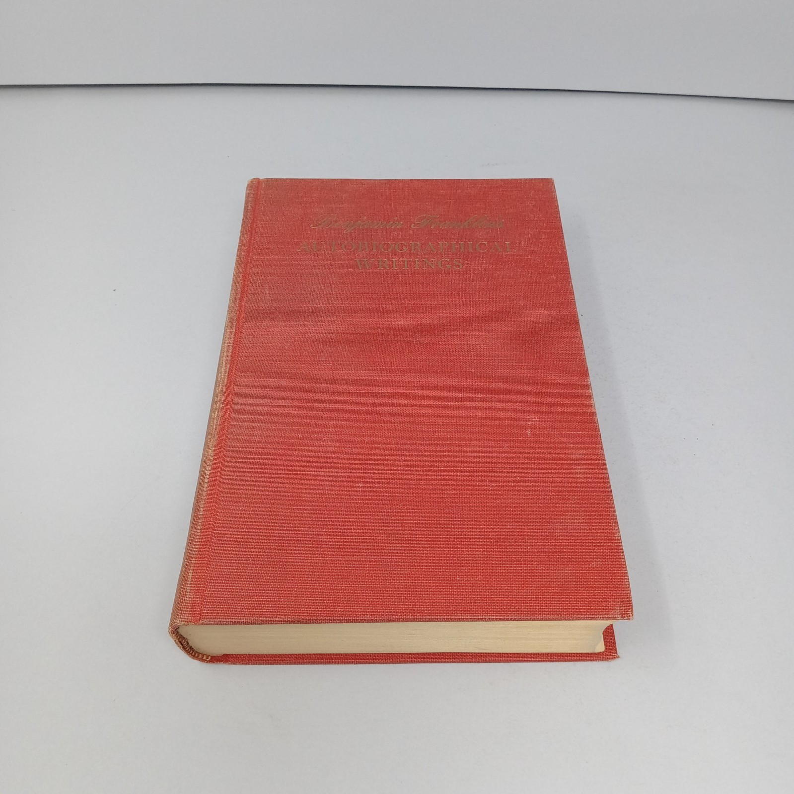 Benjamin Franklins Autobiographical Writings 1952 Viking Press HC Carl Van Doren
