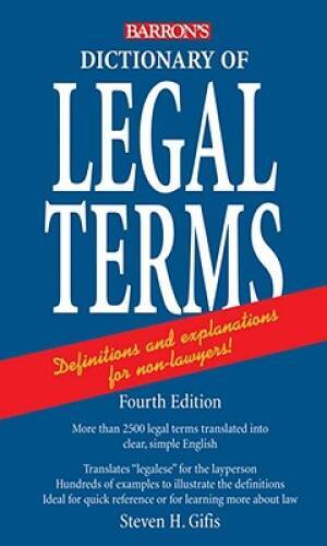 Dictionary of Legal Terms – Paperback By Gifis, Steven H. – VERY GOOD