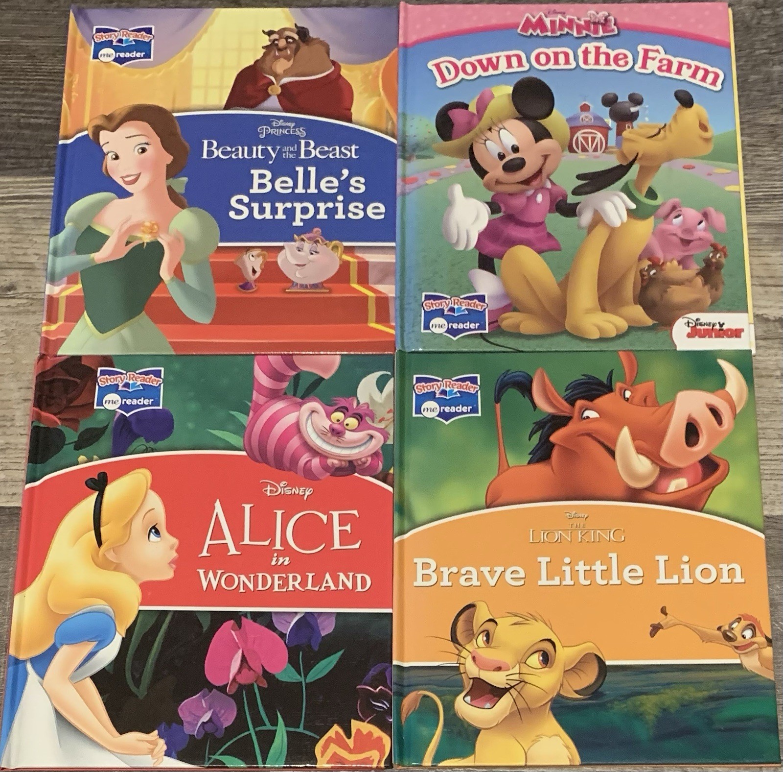 Lot Of 4: 1st HB Ed. Disney Story Reader MeReader Books Set; 2010s VERY GOOD!!!!