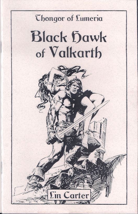 Black Hawk of Valkarth – Lin Carter – Sabre Press 2025 Sword & Sorcery Chapbook
