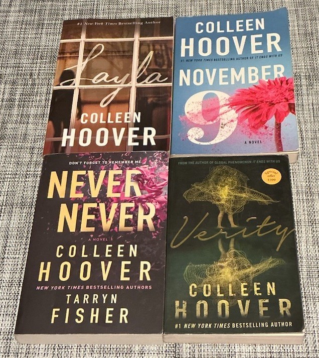 Colleen Hoover Novels Lot of 4 Paperbacks Preowned