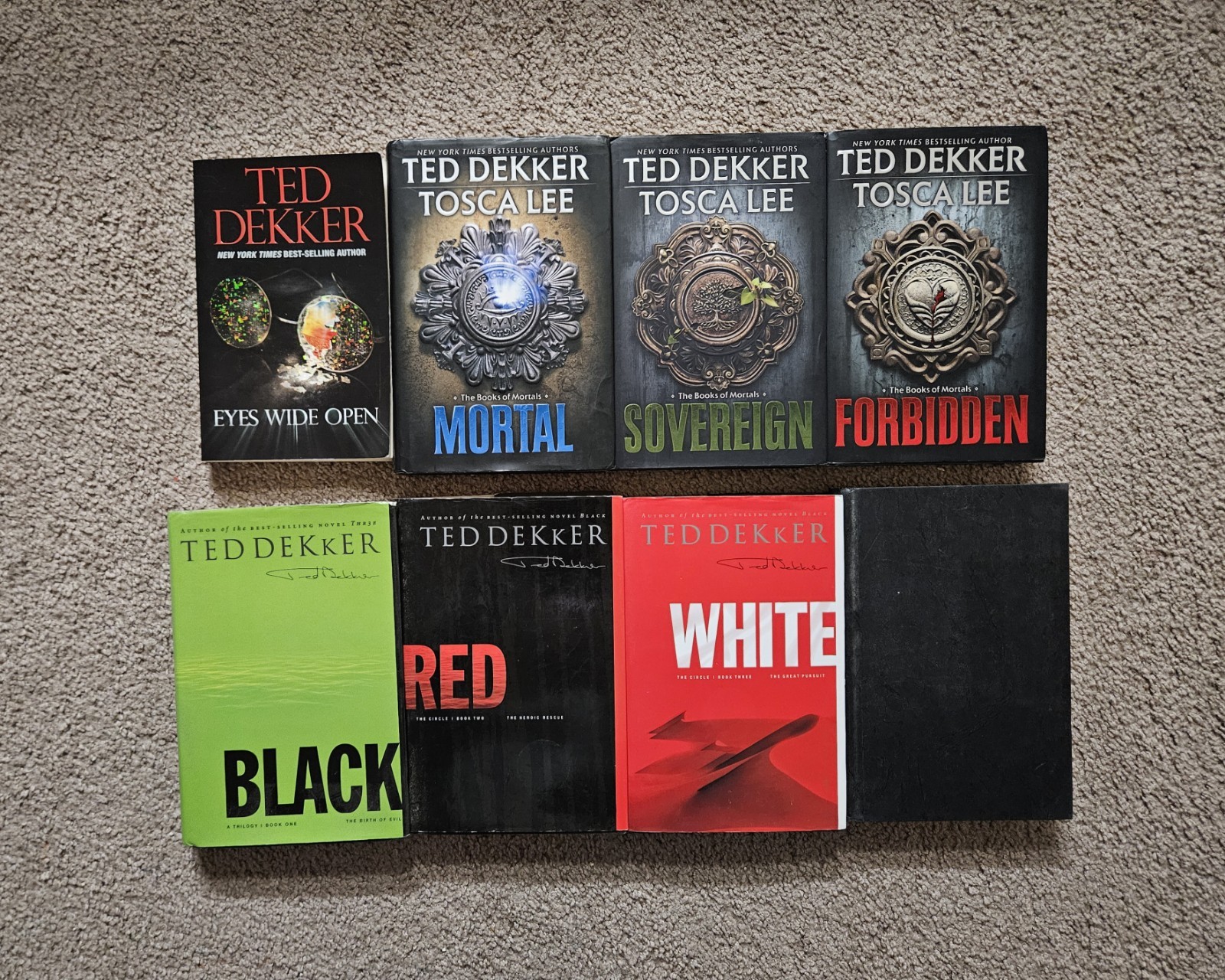 Ted Dekker Novel Lot Circle Series Books Of Mortals First Edition First Printing