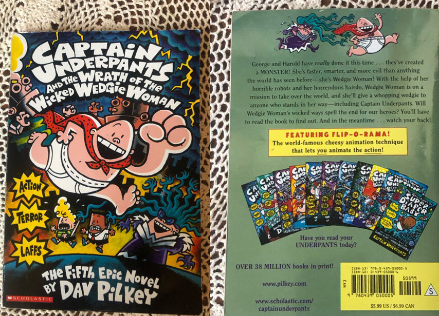 CAPTAIN UNDERPANTS Lot 3-5 BIG NATE Game On Lvl 4 Washington, Abe, Ben Franklin