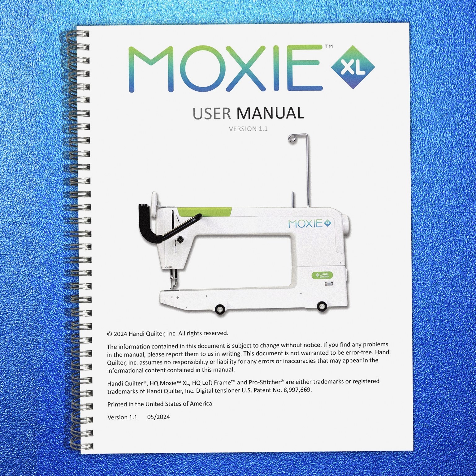HANDI QUILTER Moxie XL User Manual 2024, HEAVY-DUTY BOUND – PROTECTIVE COVERING