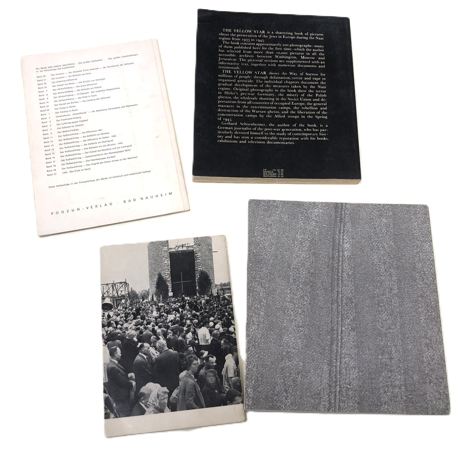 WWII German History Holocaust Book Lot of 4 Dachau
