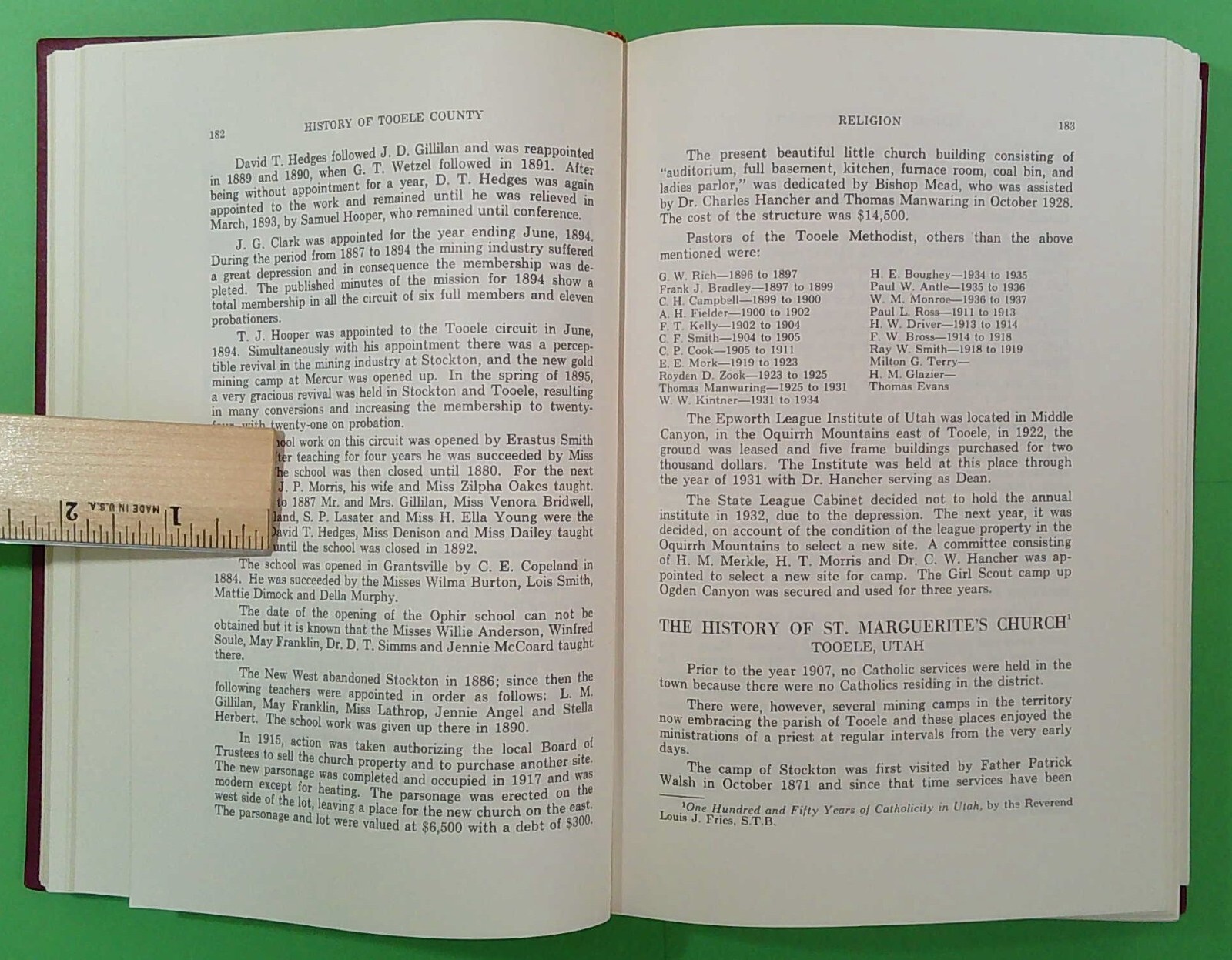 History of Tooele County (Utah), 1961, First Edition, hard cover (A609)