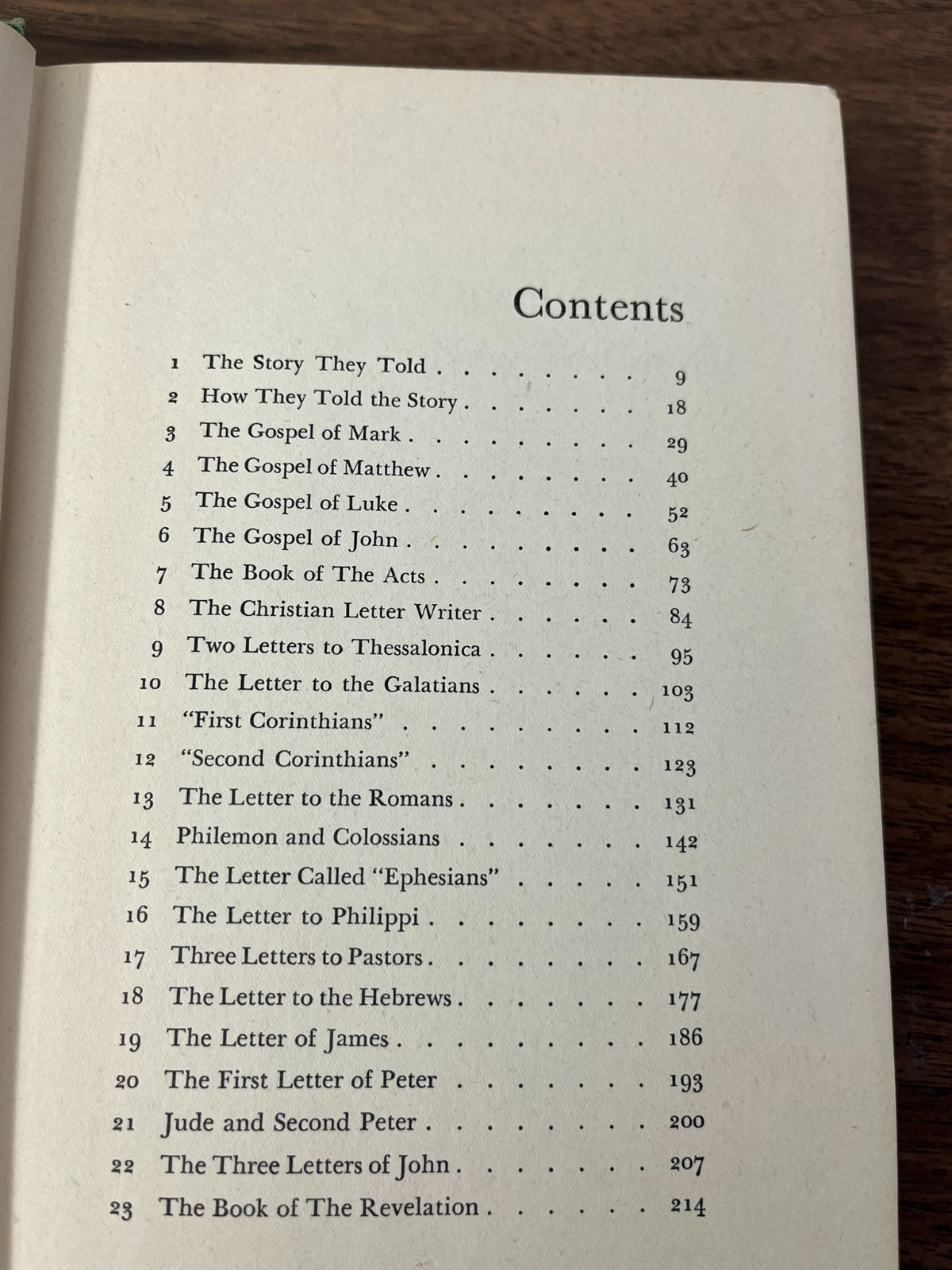 Opening the New Testament Floyd V. Filson 1952 THE WESTMINSTER PRESS