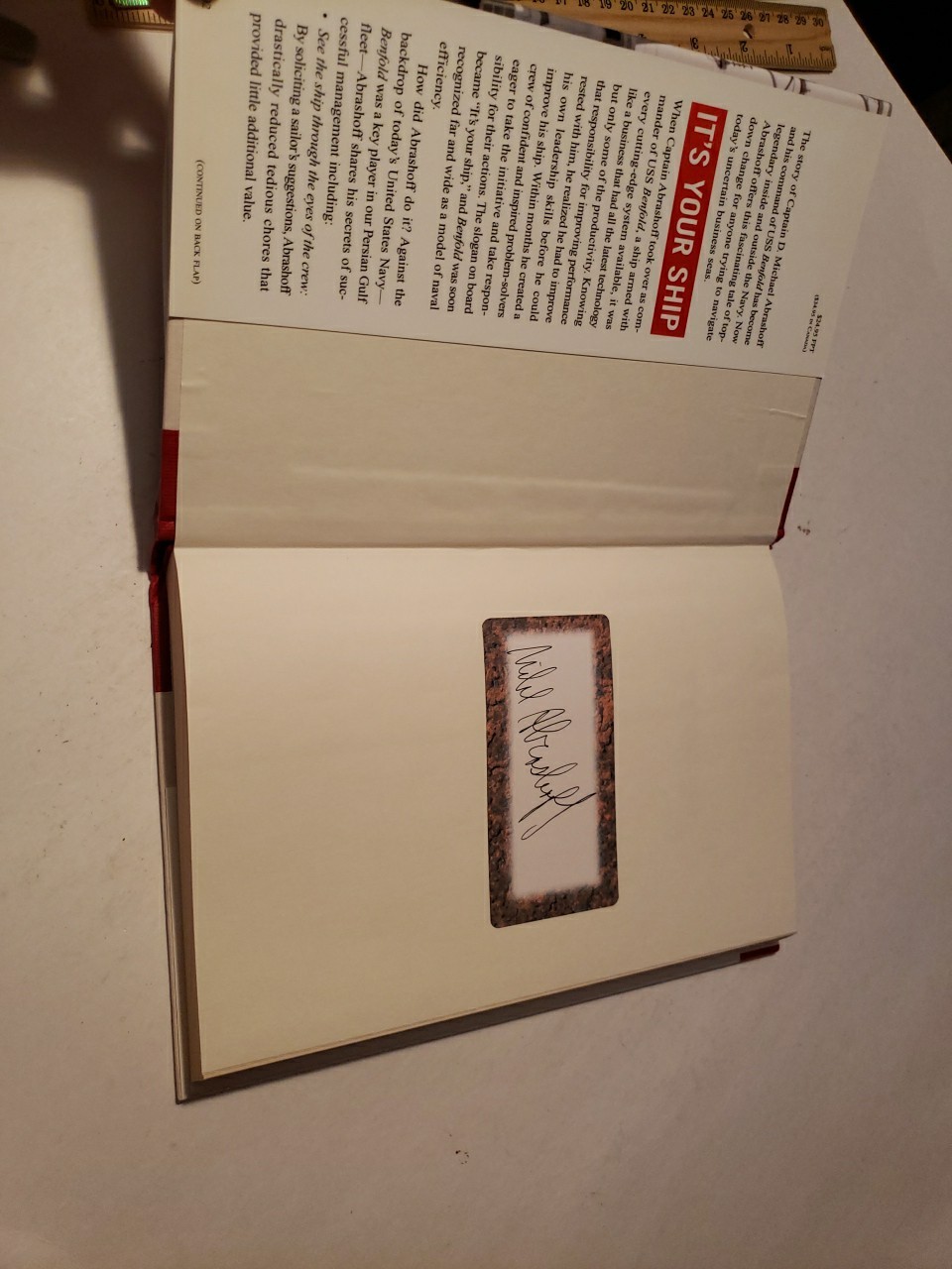 It’s Your Ship SIGNED 2002 First Edition HC by Captain D. Michael Abrashoff