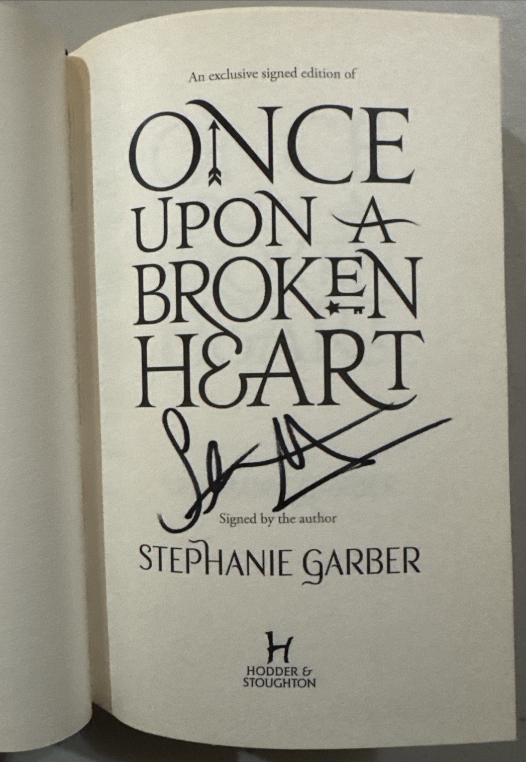 FairyLoot SIGNED Once Upon a Broken Heart by Stephanie Garber