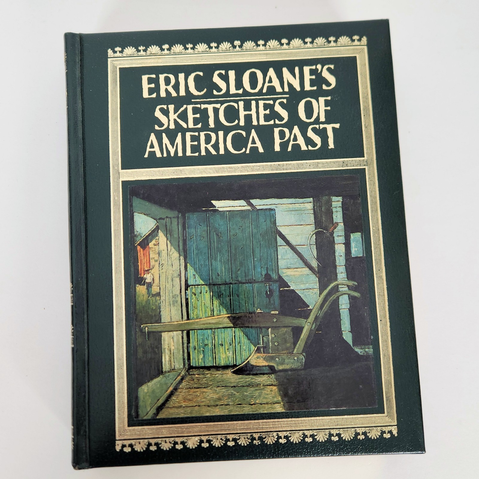 Eric Sloane’s Sketches of America Past 3 Volumes in 1 Leather Binding Hand Tools