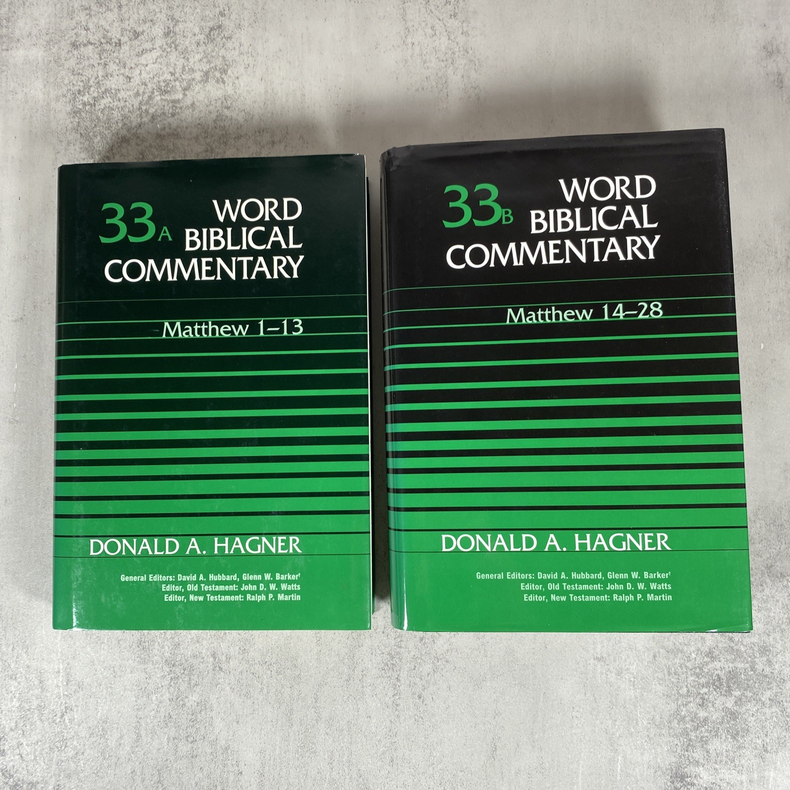 Word Biblical Commentary Vol. 33A & 33B, Matthew 1-13 & 14-28 Donald A Hagner