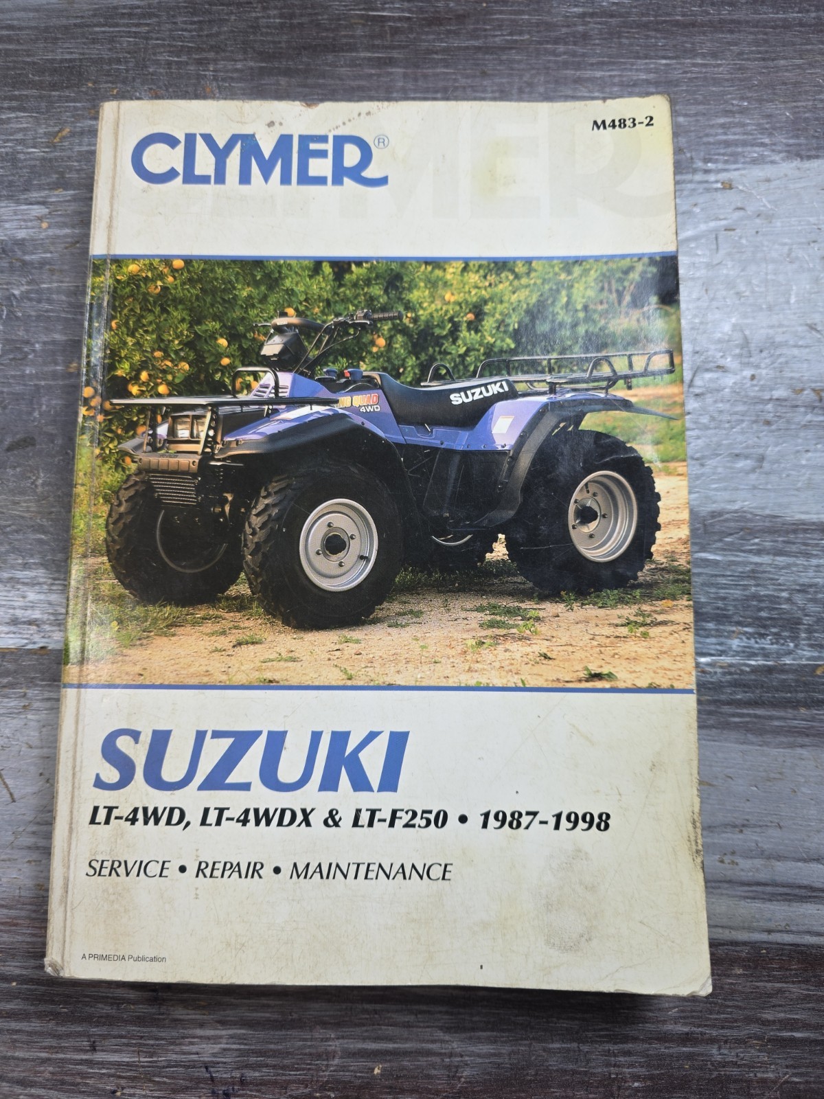 CLYMER Service Repair Manual M483-2 Suzuki LT-4WD, LT-4WDX & LT-F250 1987-1998