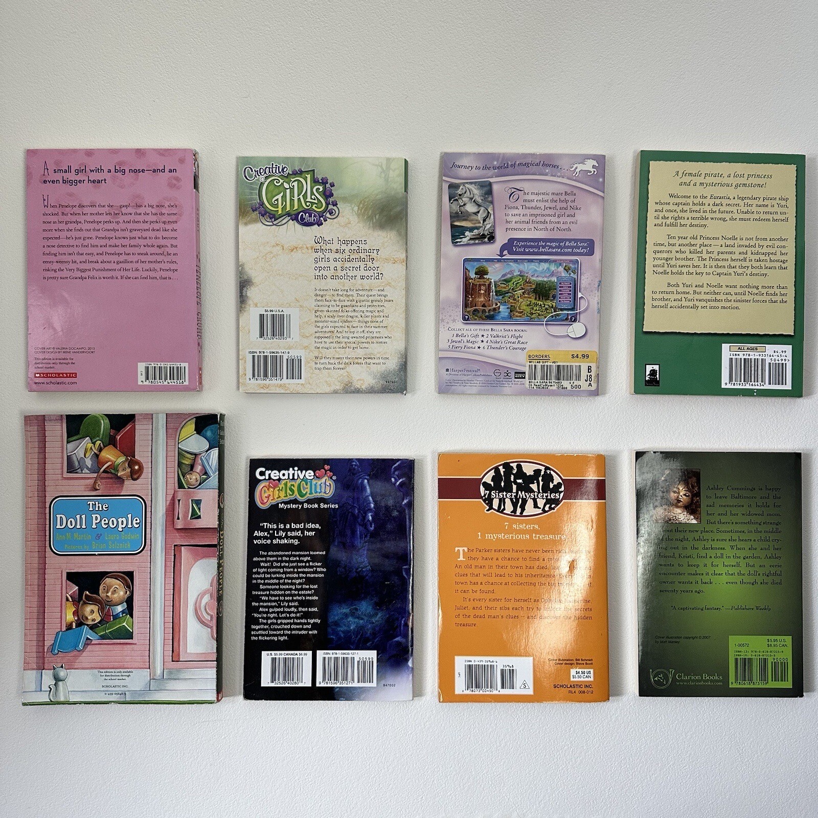 Lot of 8 Girls Chapter Books Mystery Adventure 2nd 3rd 4th grade ages 7 8 9 10