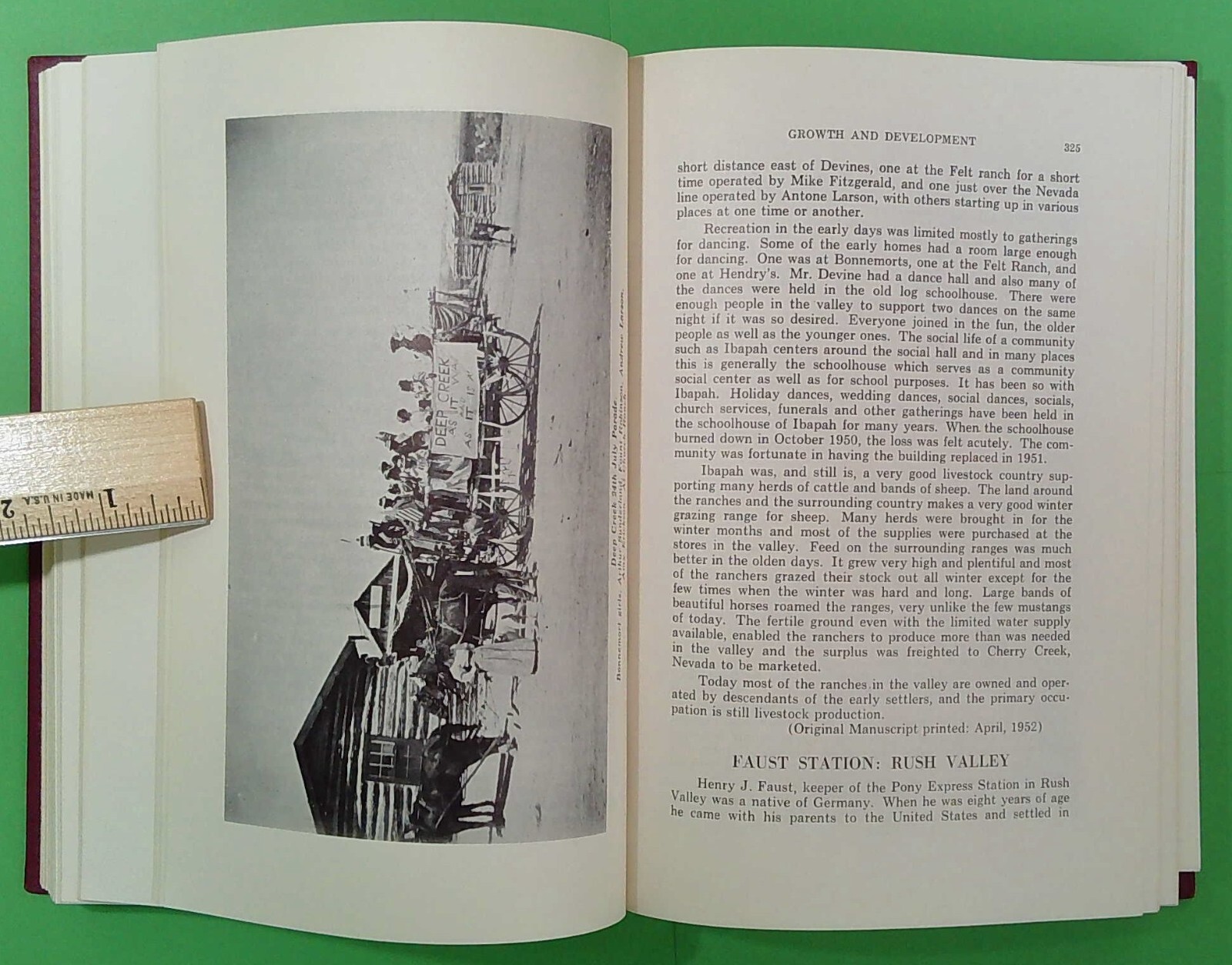 History of Tooele County (Utah), 1961, First Edition, hard cover (A609)