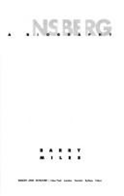 Allen Ginsberg Hardcover Barry Miles