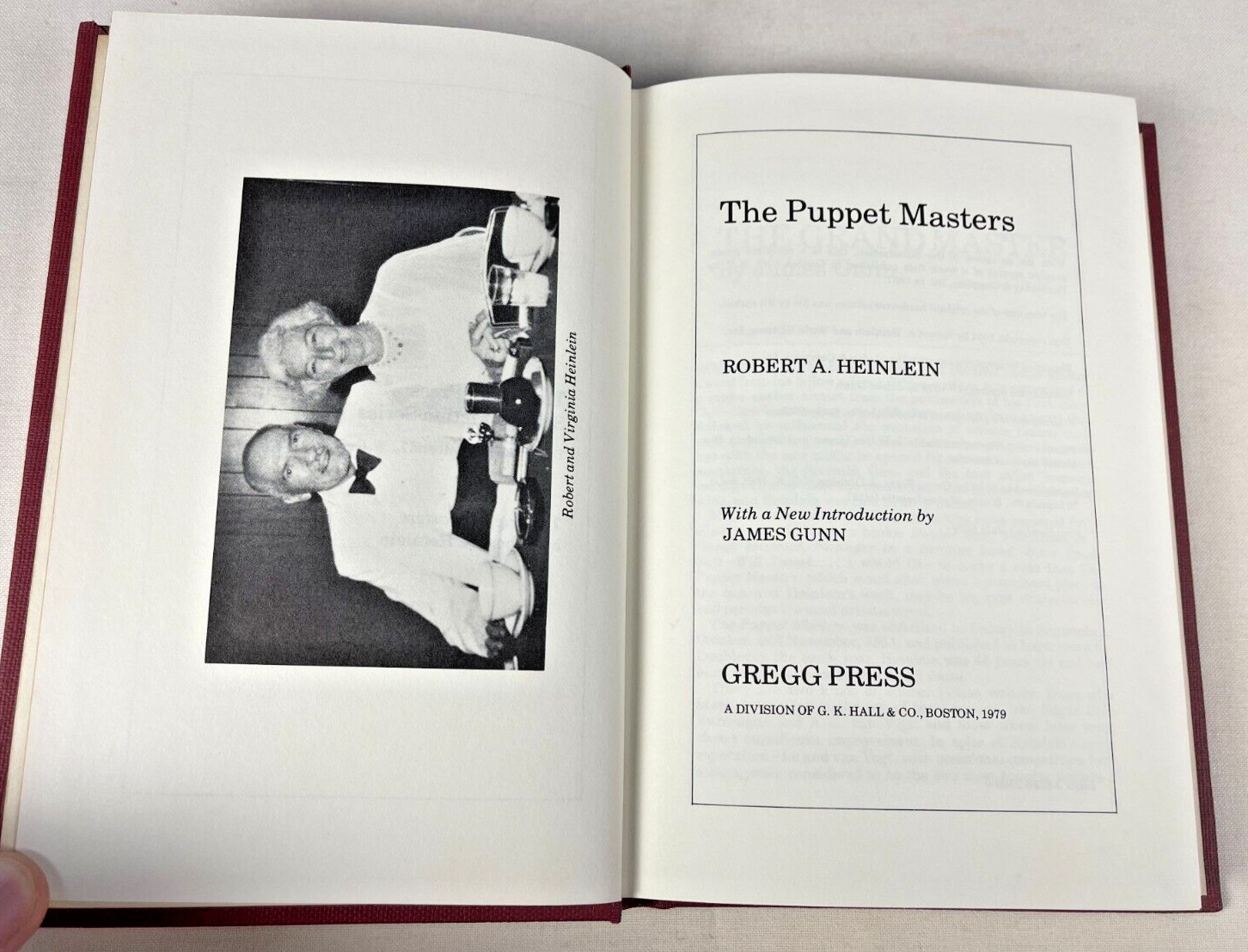 THE PUPPET MASTERS Robert A. Heinlein HARDCOVER 1979 GREGG PRESS 1ST Printng MNT
