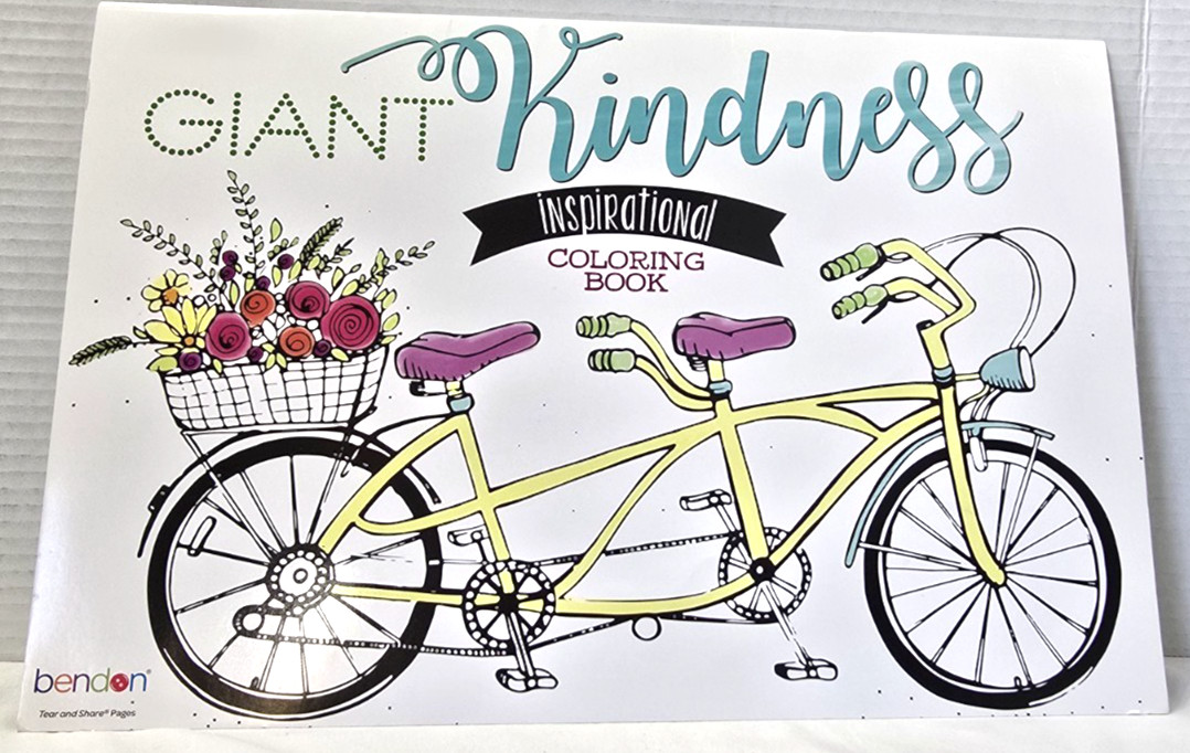 Bendon teach Kindness Giant Coloring Book 16″x 10.75″- 12 pgs- Inspirational NEW