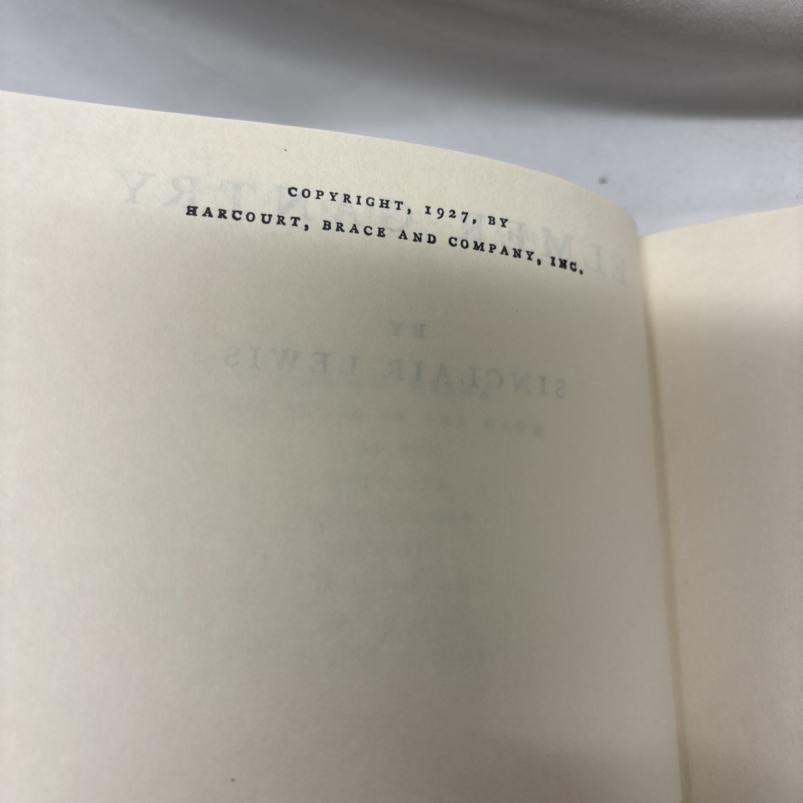 Vintage 1927 Elmer Gantry by Sinclair Lewis Hardcover 1st Edition W/ DJ Rare