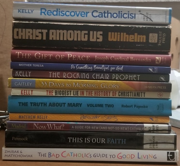 Lot Of 12 Catholic Books Catholicism Saints Devotional Prayer Mother Teresa Mary