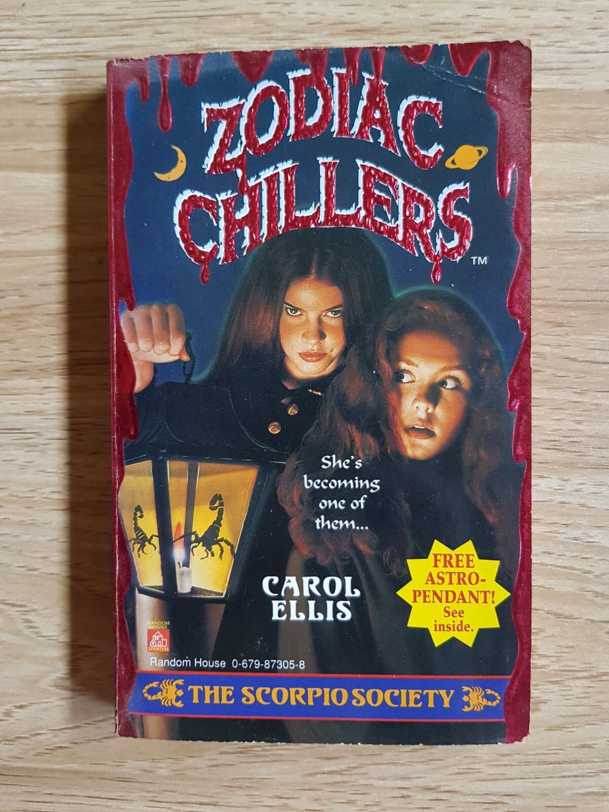 THE SCORPIO SOCIETY by CAROL ELLIS 1995 Random House Sprinters ZODIAC CHILLERS