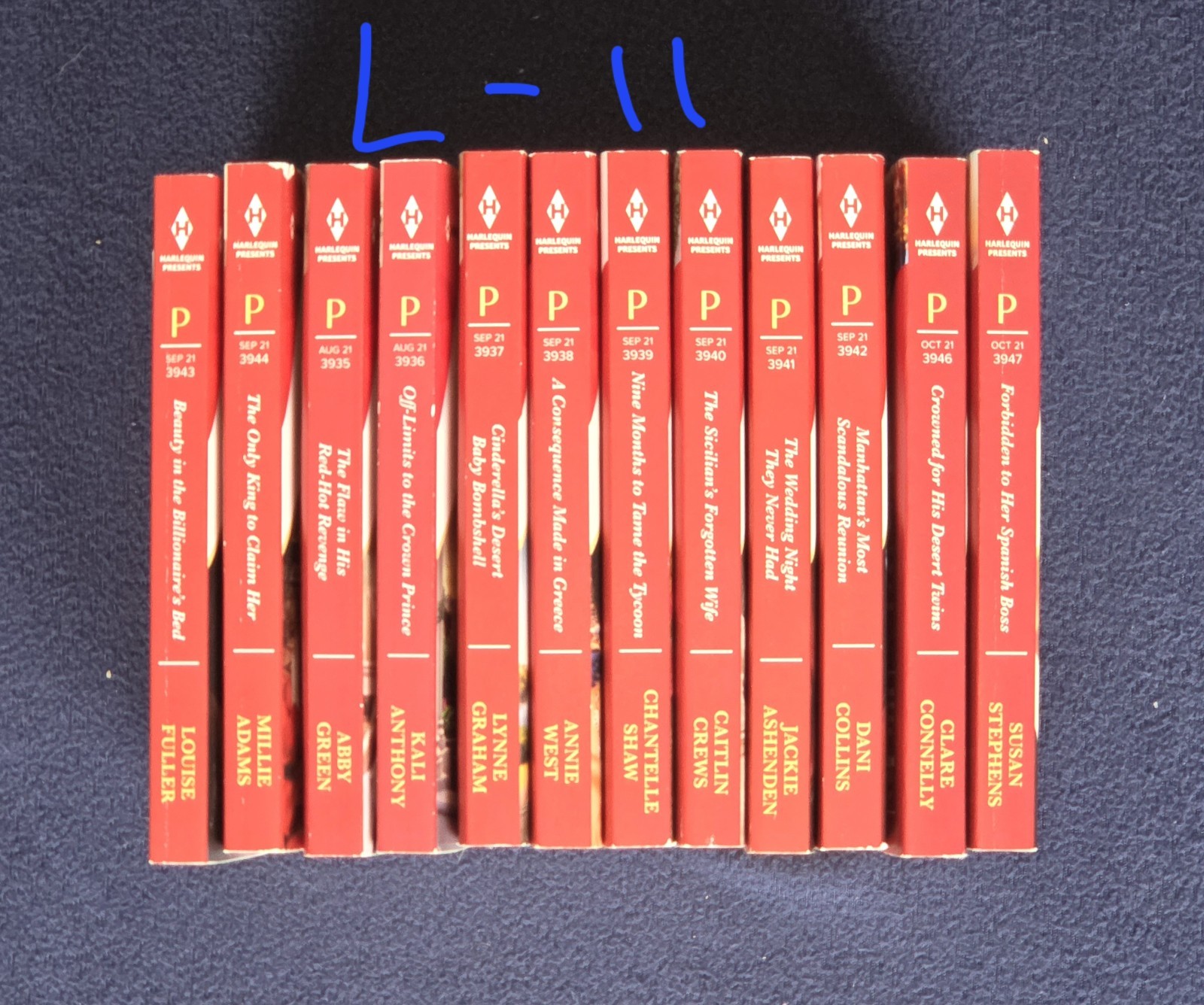 7 Lots Of 12 Harlequin Paperback Romance Novels. See Description For Lot#s