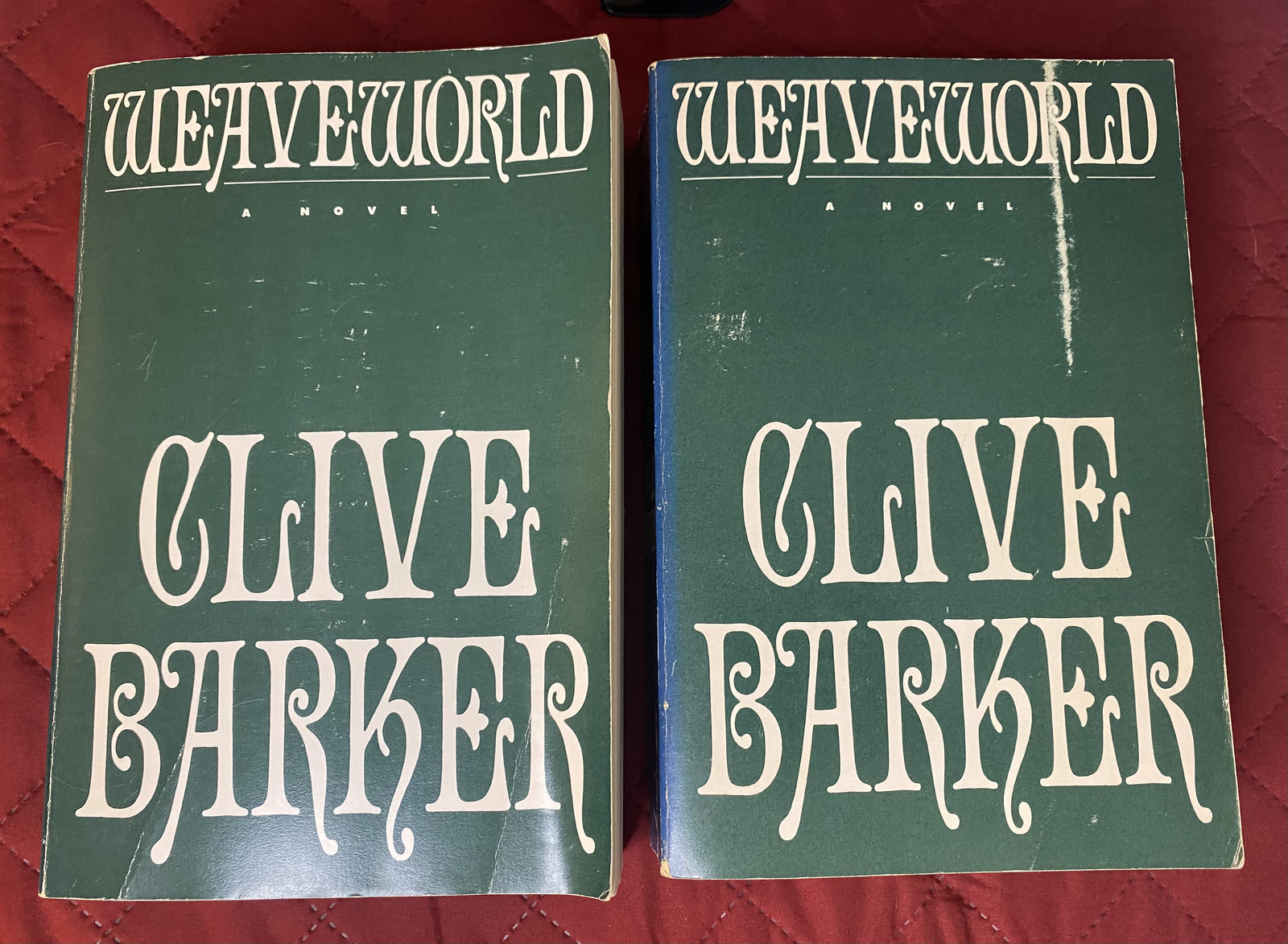 Clive Barker — Weaveworld — Lot of 2 First Edition Paperbacks (1987)