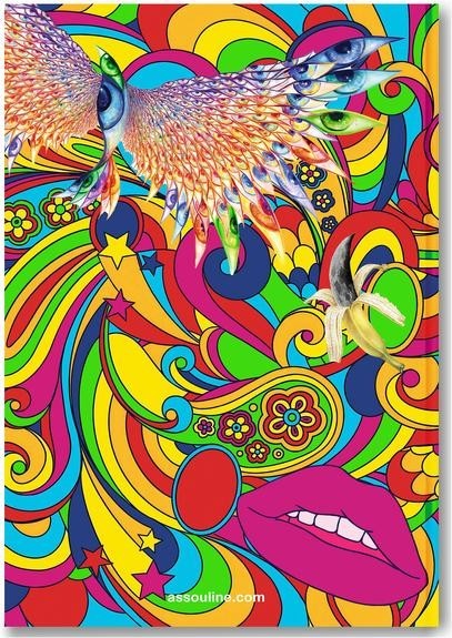 PSYCHEDELIC NOW by JULIA CHAPLIN -NEW 2025 ASSOULINE HC – GROOVY ILLUSTRATIONS!