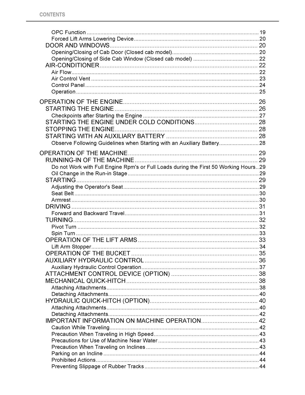 KUBOTA SVL90-2 COMPATC TRACK LOADER OPERATORS MANUAL STEEL FIXED – COVERING