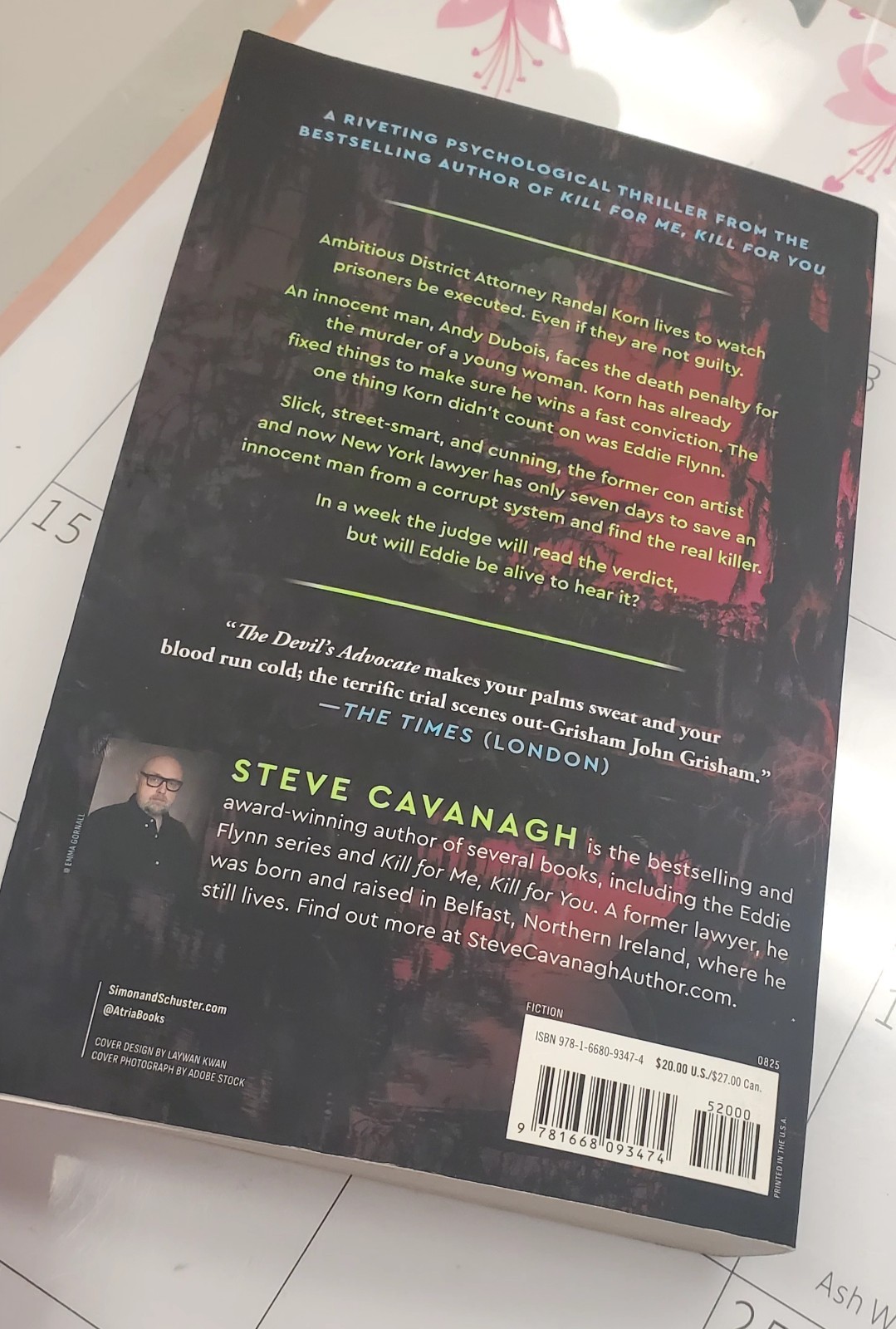 Devil’s Advocate : A Novel by Steve Cavanagh (2025, Trade Paperback) ARC