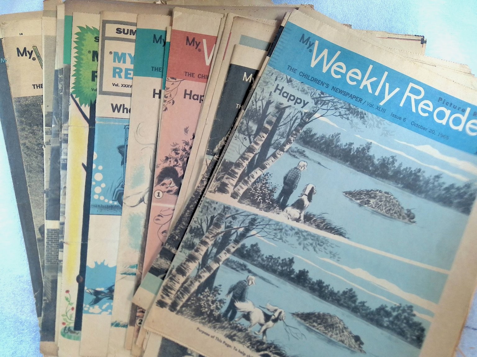 My Weekly Reader Children’s Newspaper Vintage 1960s Educational Lot