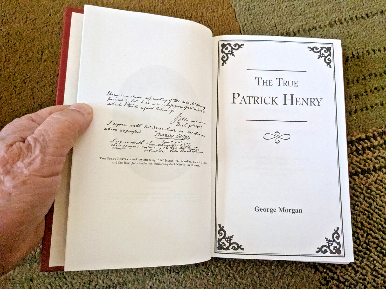 The True Patrick Henry by George Morgan (HB, 1907/2000 Reprint) FAST SHIPPING