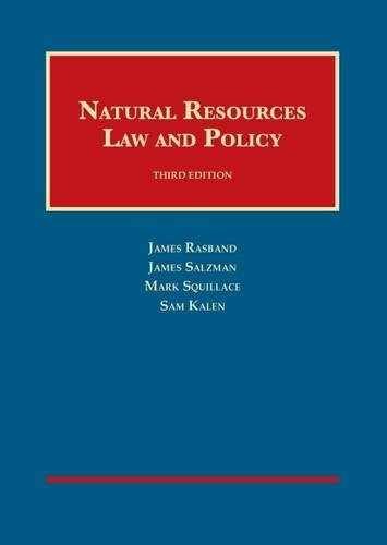 Natural Resources Law and – Hardcover, by Rasband James; Salzman – Acceptable