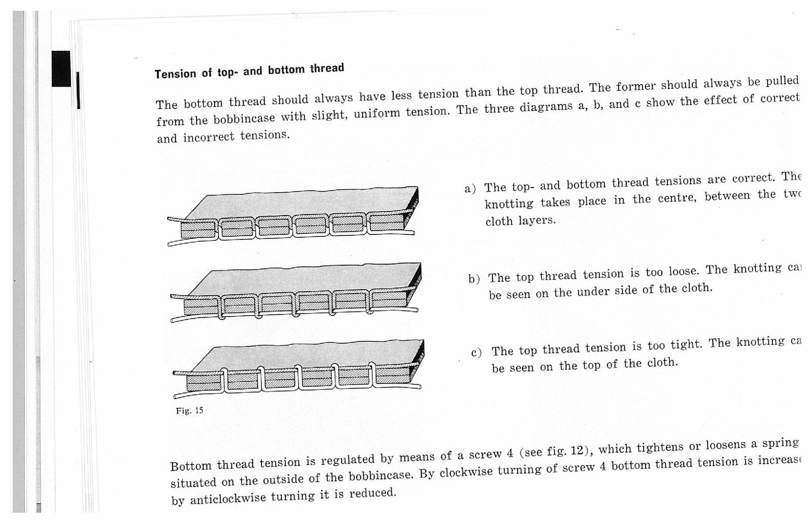 BERNINA 217 Instruction Book Manual – STEEL WIRE CLOSURE – TOUGH COVERS