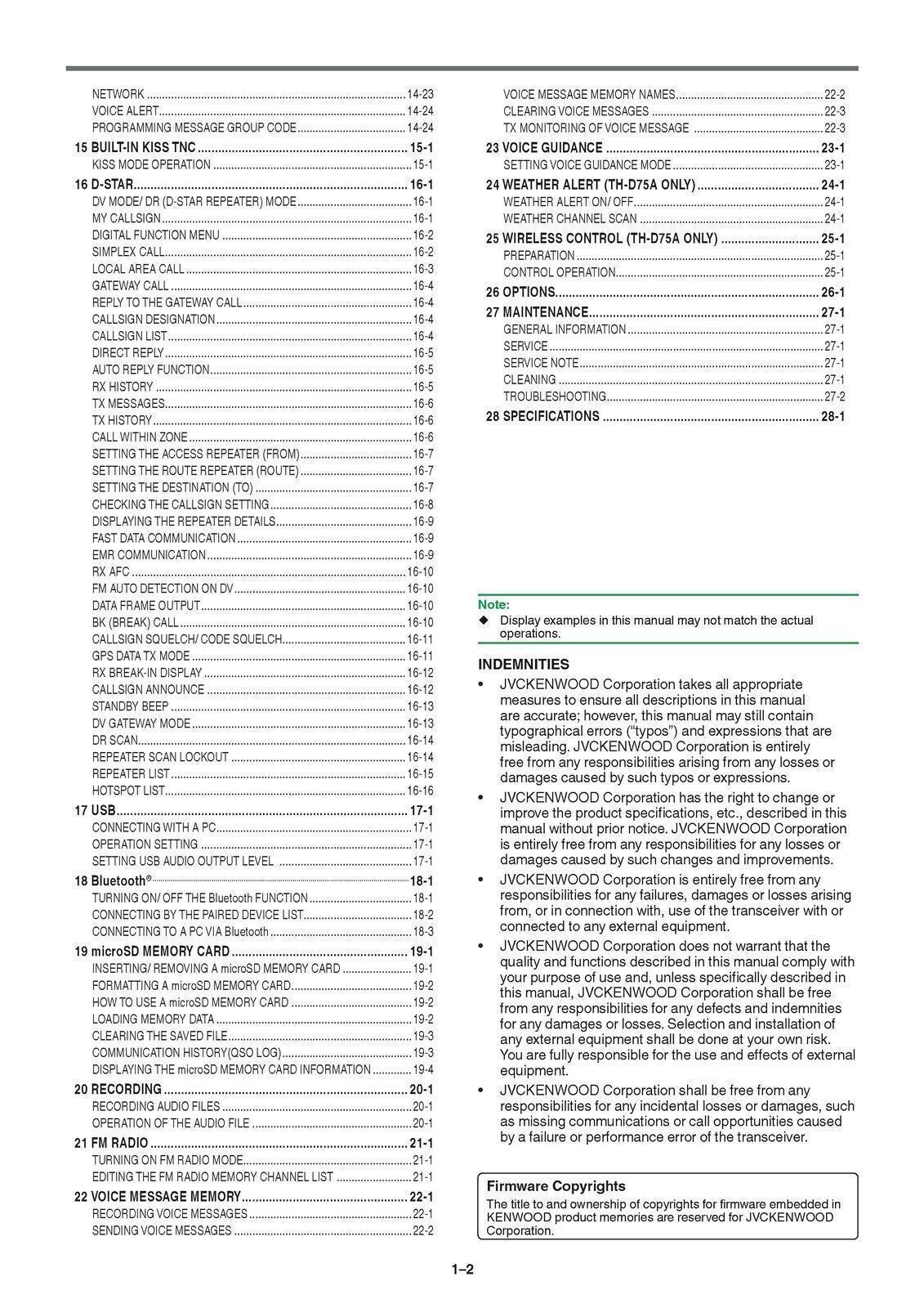 KENWOOD TH-D75A TH-D75E User Manual Operation Guide, Color – TOUGH BINDING