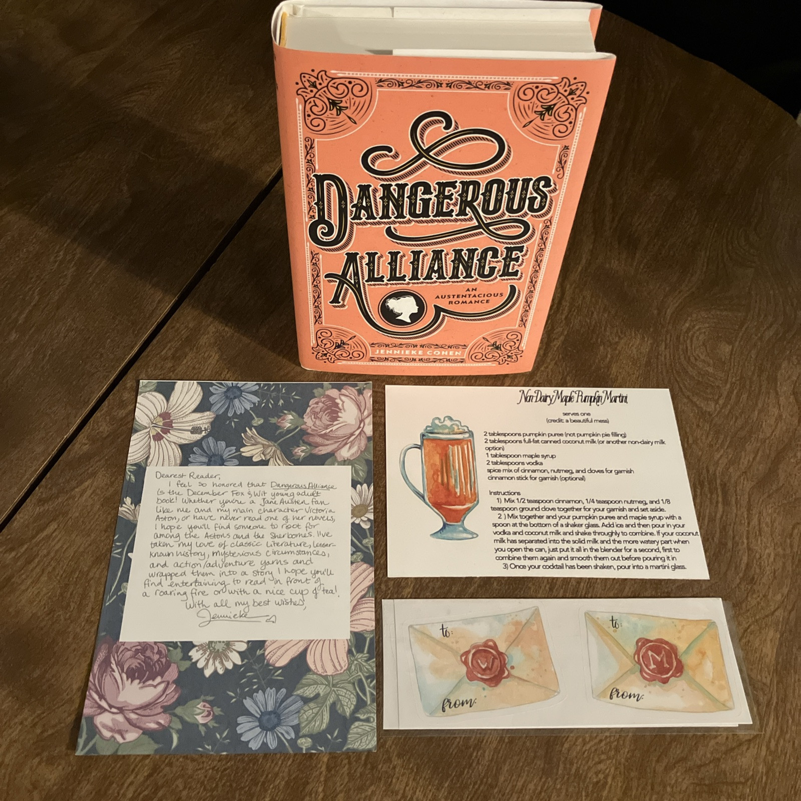 Jennieke Cohen, Dangerous Alliance, 1st Edition, Hardcover, LIKE NEW (147)