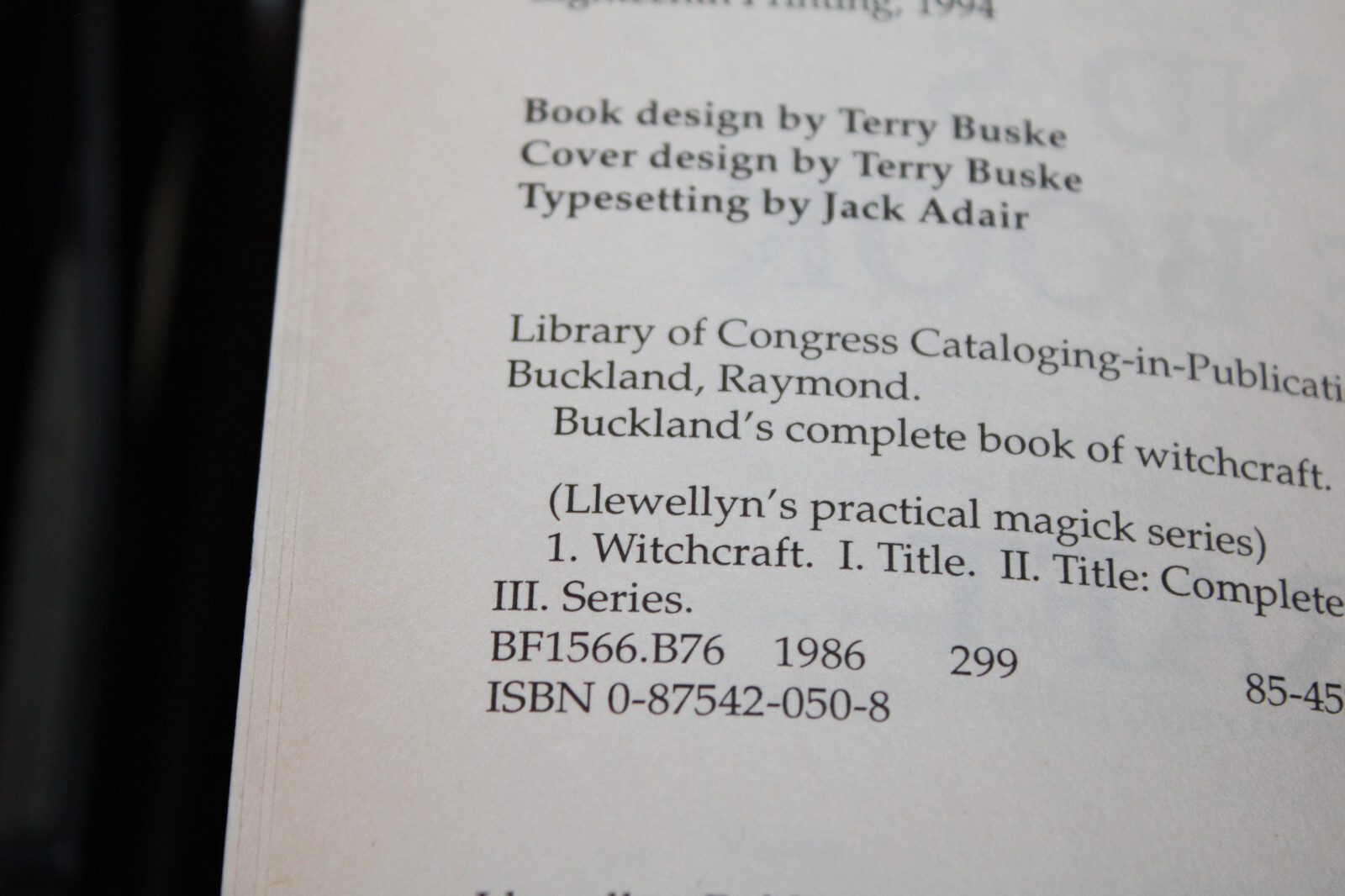 Buckland Complete Book Witchcraft Witches Witch Magic Magick Wicca Occult Pagan