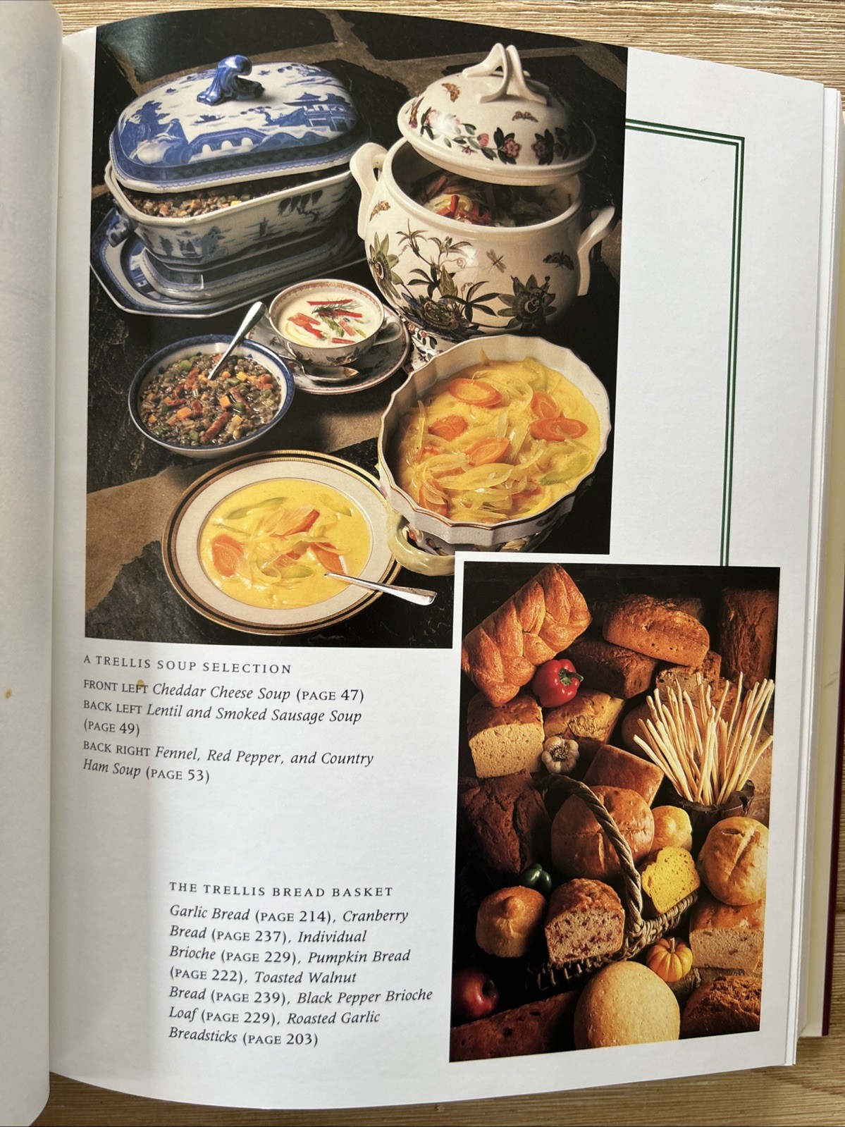 The Trellis Cookbook: Contemporary American Cooking Hardcover + DJ First Ed