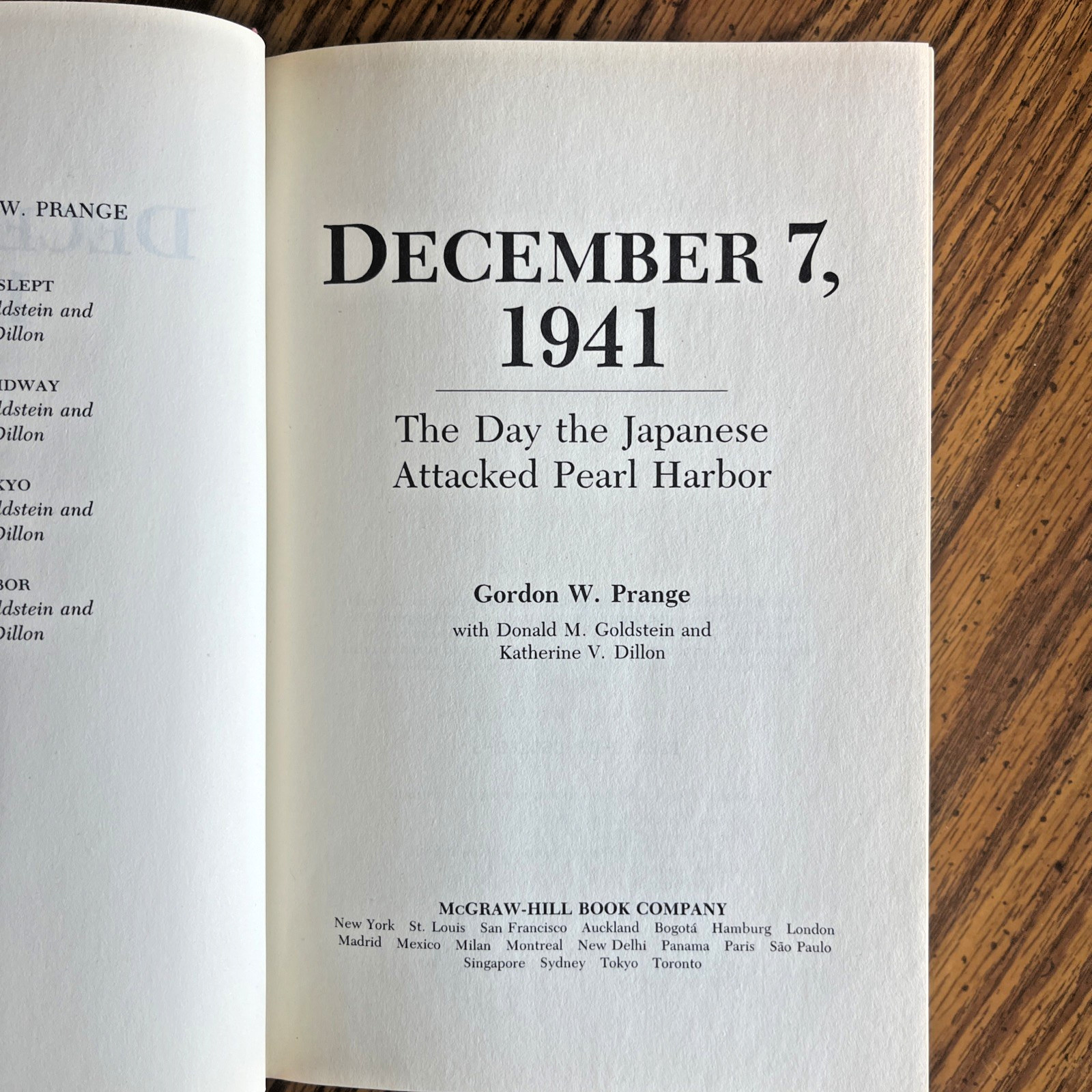 At Dawn We Slept, Miracle at Midway, Pearl Harbor, & Dec. 7 Prange 1st Ed/HB/DJ